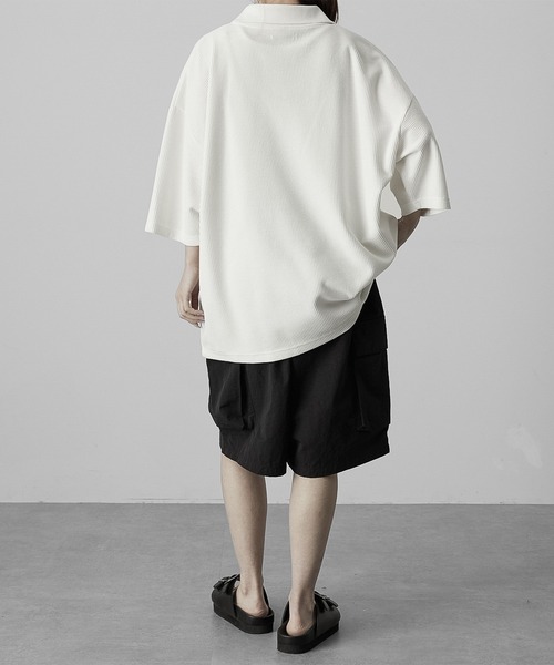 RUUBON（ルーボン）の「【RUUBON】water repellent half cargo pants / 撥水ハーフカーゴパンツ（カーゴパンツ・メンズ・カーキ/ブラック・L/M/S）」の15枚目の写真