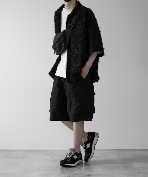 RUUBON】water repellent half cargo pants / 撥水ハーフカーゴ