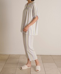 KID BLUE | キッドブルー -２４ＣＲサッカーストライプ -半袖パジャマ -KNWK349 -kidblue(ルームウェア/パジャマ)