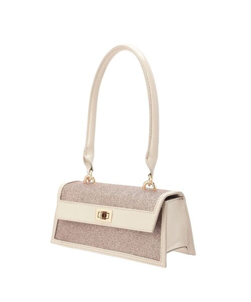 MERCURYDUO（マーキュリーデュオ）の「シャイニーイーストウエストBAG（ボディバッグ/ウエストポーチ・レディース・ベージュ/ライトブルー・FREE）」の6枚目の写真