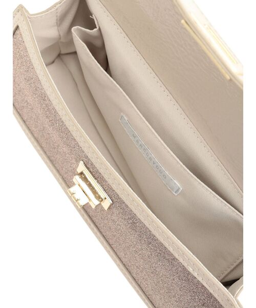 MERCURYDUO（マーキュリーデュオ）の「シャイニーイーストウエストBAG（ボディバッグ/ウエストポーチ・レディース・ベージュ/ライトブルー・FREE）」の8枚目の写真