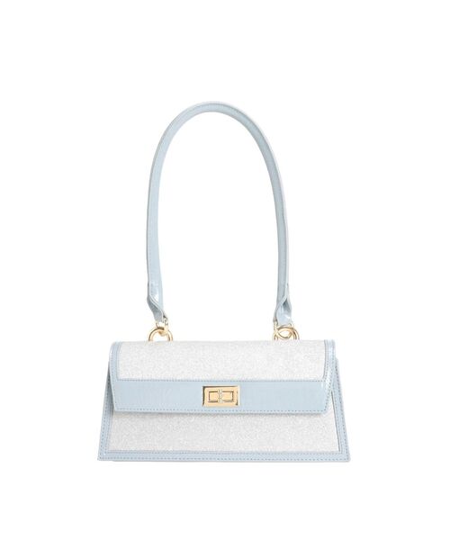 MERCURYDUO（マーキュリーデュオ）の「シャイニーイーストウエストBAG（ボディバッグ/ウエストポーチ・レディース・ベージュ/ライトブルー・FREE）」の10枚目の写真