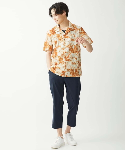 MK MICHEL KLEIN HOMME (エムケーミッシェルクランオム)の「ミストフラワーシャツ(シャツ/ブラウス・メンズ・オレンジ/ミント/ネイビー・48/46)」の5枚目の写真
