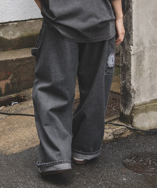 kutir（クティール）の「7ポケットペインターワイドデニム（デニムパンツ・メンズ・グレー/ブラック/カーキ/インディゴブルー・SMALL/MEDIUM/LARGE）」の20枚目の写真