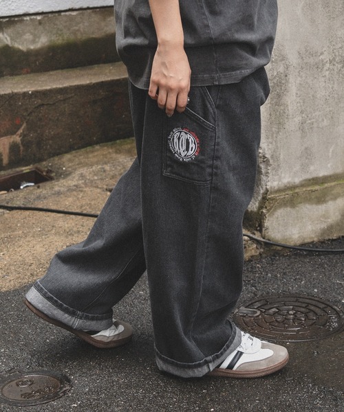 kutir（クティール）の「7ポケットペインターワイドデニム（デニムパンツ・メンズ・グレー/ブラック/カーキ/インディゴブルー・SMALL/MEDIUM/LARGE）」の21枚目の写真