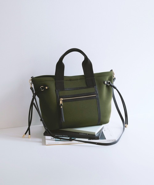 TREASURE TOPKAPI】ネオプレン フロントポケット 2way ショルダー付き