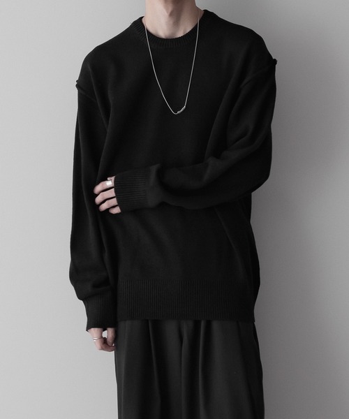 ノートルエモア　back hole Volume Knit ニット back hole Volume Knit【12月上旬～配送】 – NOTRE émor