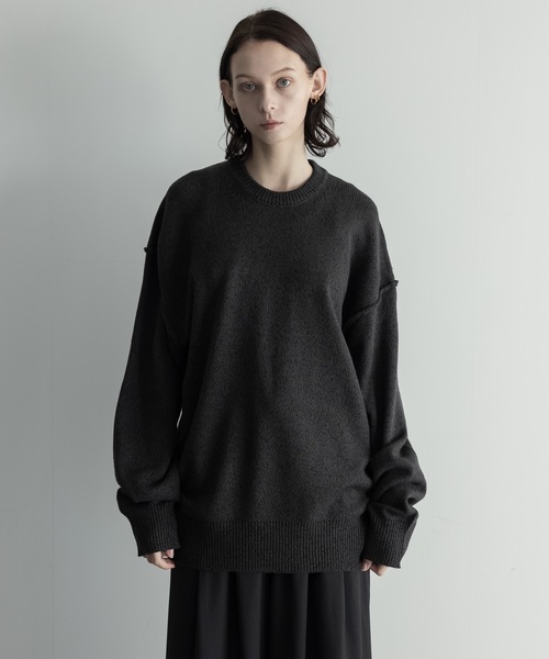 remer(リメール)の「loose un-classic volume knit / ルーズアンクラシックボリュームニット(ニット/セーター・メンズ・モカ/ブラウン/グレー/チャコールグレー/アイボリー/ブラック/ブルーグレー・X-SMALL/SMALL/MEDIUM/LARGE)」の14枚目の写真