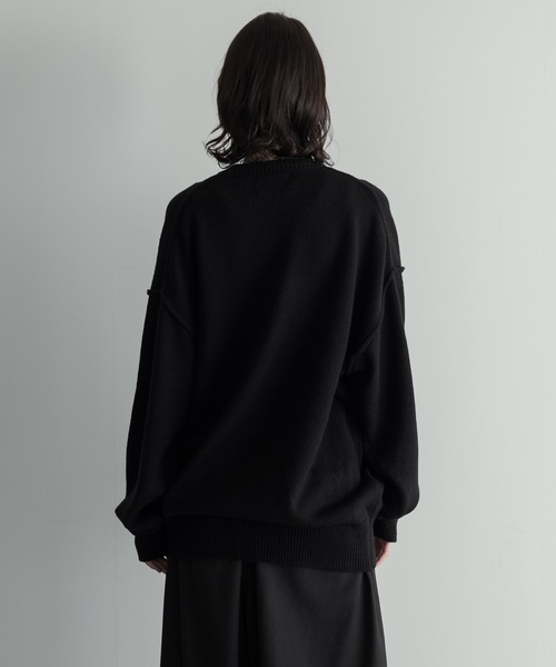 remer(リメール)の「loose un-classic volume knit / ルーズアンクラシックボリュームニット(ニット/セーター・メンズ・モカ/ブラウン/グレー/チャコールグレー/アイボリー/ブラック/ブルーグレー・X-SMALL/SMALL/MEDIUM/LARGE)」の18枚目の写真