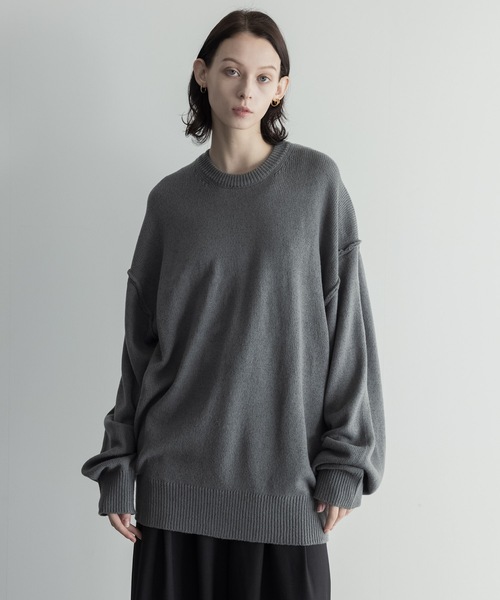 セール】loose un-classic volume knit / ルーズアンクラシック