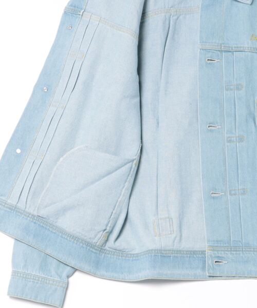 Quiksilver(クイックシルバー)の「QS DENIM JACKET/クイックシルバーデニムブルゾン(ブルゾン・メンズ・インディゴブルー/ミント・MEDIUM/X-LARGE/LARGE)」の3枚目の写真