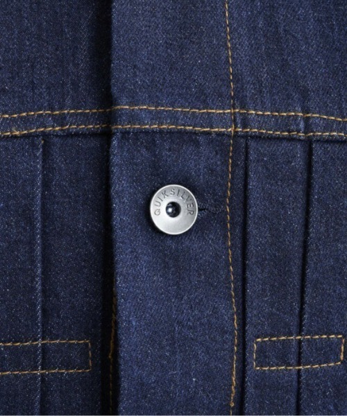 Quiksilver(クイックシルバー)の「QS DENIM JACKET/クイックシルバーデニムブルゾン(ブルゾン・メンズ・インディゴブルー/ミント・MEDIUM/X-LARGE/LARGE)」の8枚目の写真