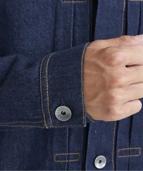 Quiksilver(クイックシルバー)の「QS DENIM JACKET/クイックシルバーデニムブルゾン(ブルゾン・メンズ・インディゴブルー/ミント・MEDIUM/X-LARGE/LARGE)」の10枚目の写真