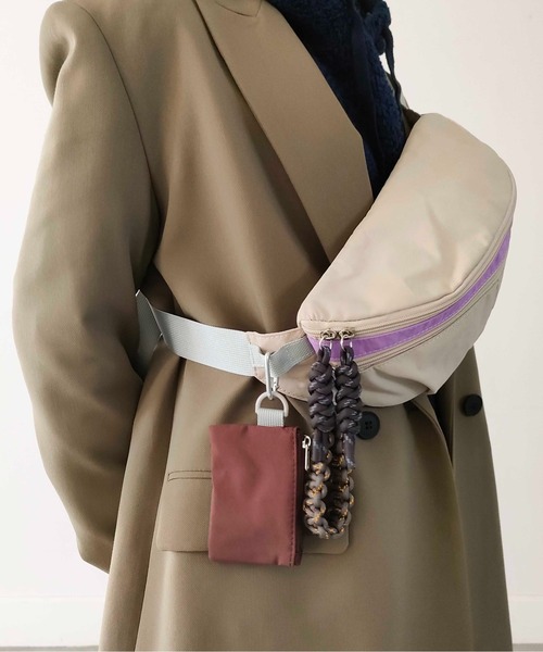 CONTROL FREAK / CTFK（コントロールフリーク）の「CONTROL FREAK / CTFK（コントロールフリーク）撥水ナイロンウエストポーチ（ボディバッグ/ウエストポーチ・レディース・ブラック/サンドグレー/モスグリーン/マスタード/グレー・FREE）」の21枚目の写真