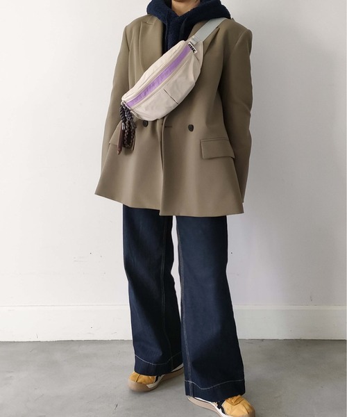 CONTROL FREAK / CTFK（コントロールフリーク）の「CONTROL FREAK / CTFK（コントロールフリーク）撥水ナイロンウエストポーチ（ボディバッグ/ウエストポーチ・レディース・ブラック/サンドグレー/モスグリーン/マスタード/グレー・FREE）」の19枚目の写真