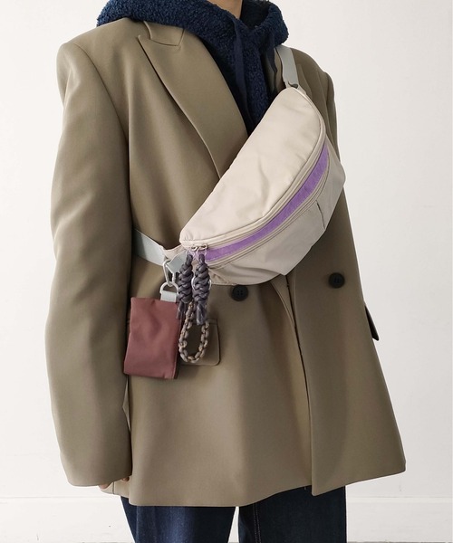 CONTROL FREAK / CTFK（コントロールフリーク）の「CONTROL FREAK / CTFK（コントロールフリーク）撥水ナイロンウエストポーチ（ボディバッグ/ウエストポーチ・レディース・ブラック/サンドグレー/モスグリーン/マスタード/グレー・FREE）」の20枚目の写真