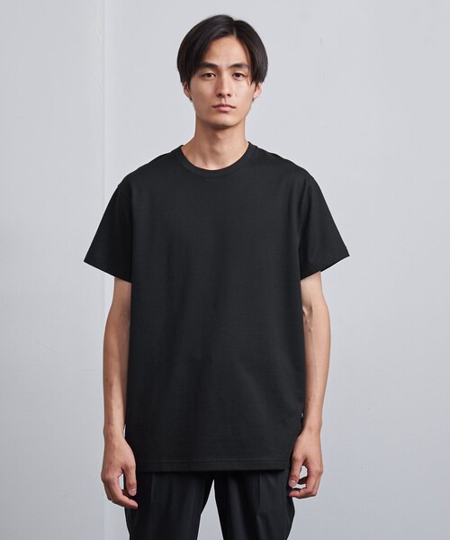UNITED ARROWS（ユナイテッドアローズ）の「【別注】＜VIBTEX＞クルーネック Tシャツ-抗菌・防臭-（Tシャツ/カットソー・メンズ・ホワイト/ブラック/ダークグレー・S/M/L）」の2枚目の写真