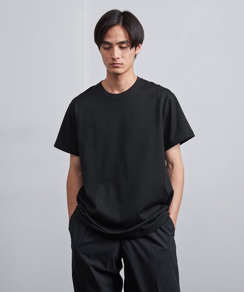 UNITED ARROWS（ユナイテッドアローズ）の「【別注】＜VIBTEX＞クルーネック Tシャツ-抗菌・防臭-（Tシャツ/カットソー・メンズ・ホワイト/ブラック/ダークグレー・S/M/L）」の8枚目の写真