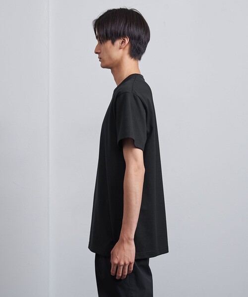 UNITED ARROWS（ユナイテッドアローズ）の「【別注】＜VIBTEX＞クルーネック Tシャツ-抗菌・防臭-（Tシャツ/カットソー・メンズ・ホワイト/ブラック/ダークグレー・S/M/L）」の6枚目の写真