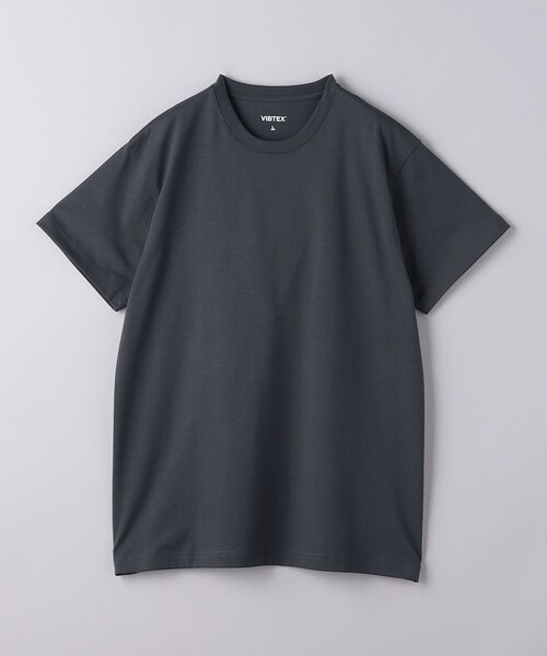 UNITED ARROWS（ユナイテッドアローズ）の「【別注】＜VIBTEX＞クルーネック Tシャツ-抗菌・防臭-（Tシャツ/カットソー・メンズ・ホワイト/ブラック/ダークグレー・S/M/L）」の4枚目の写真