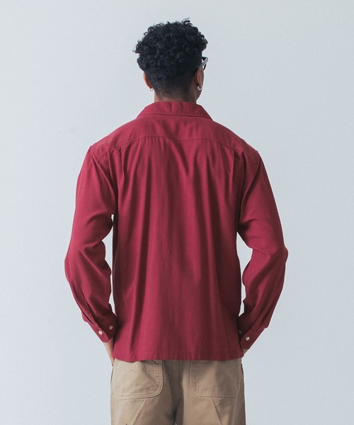 SILAS(サイラス)の「L/S ITALIAN COLLAR SHIRT JACKET(シャツ/ブラウス・メンズ・ブラック/オリーブ/バーガンディー・M/L/XL)」の5枚目の写真