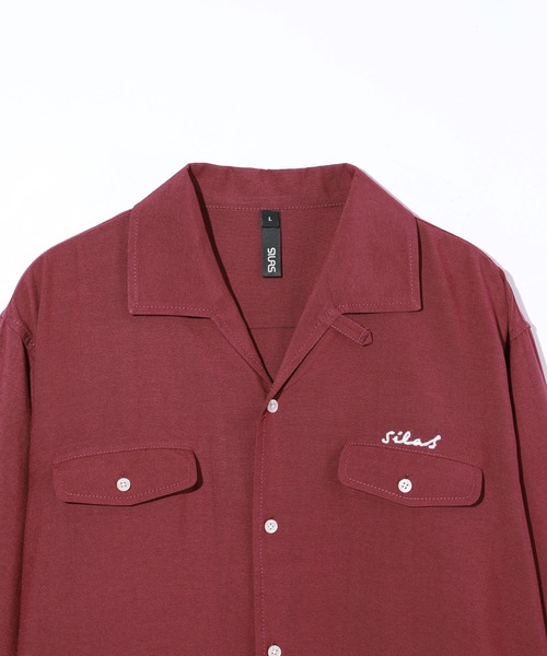 SILAS(サイラス)の「L/S ITALIAN COLLAR SHIRT JACKET(シャツ/ブラウス・メンズ・ブラック/オリーブ/バーガンディー・M/L/XL)」の12枚目の写真