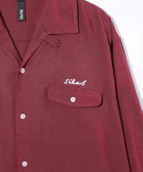 SILAS(サイラス)の「L/S ITALIAN COLLAR SHIRT JACKET(シャツ/ブラウス・メンズ・ブラック/オリーブ/バーガンディー・M/L/XL)」の13枚目の写真