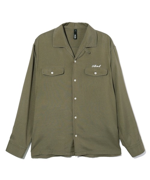 SILAS(サイラス)の「L/S ITALIAN COLLAR SHIRT JACKET(シャツ/ブラウス・メンズ・ブラック/オリーブ/バーガンディー・M/L/XL)」の8枚目の写真