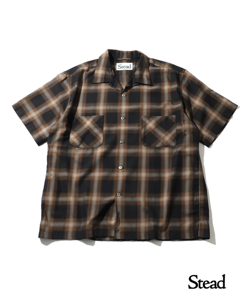JOURNAL STANDARD J.S HOMESTEAD(ジャーナルスタンダードホームステッド)の「【J.S.Homestead / Stead】P/R OMBRE AIR MAN SH(シャツ/ブラウス・メンズ・ブラック/ブラウン/ホワイト×ホワイト・LARGE/MEDIUM)」の3枚目の写真