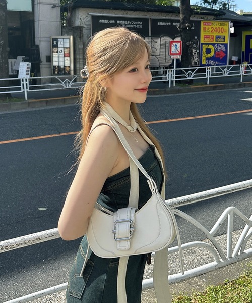RiLi（リリ）の「ニットロングタイ【RL】（ストール/ショール・レディース・ブラック/オートミール/ホワイト・FREE）」の4枚目の写真