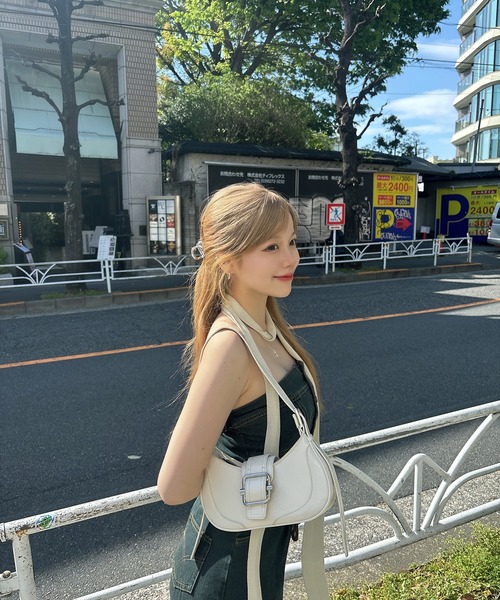 RiLi（リリ）の「ニットロングタイ【RL】（ストール/ショール・レディース・ブラック/オートミール/ホワイト・FREE）」の9枚目の写真