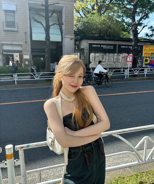RiLi（リリ）の「ニットロングタイ【RL】（ストール/ショール・レディース・ブラック/オートミール/ホワイト・FREE）」の11枚目の写真