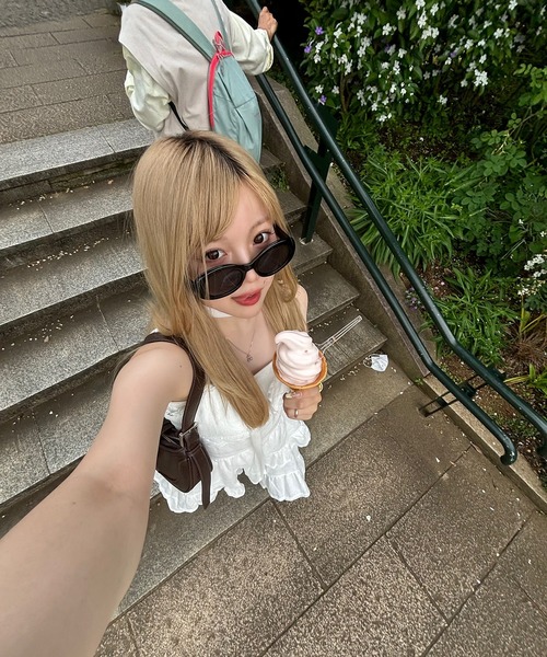 RiLi（リリ）の「ニットロングタイ【RL】（ストール/ショール・レディース・ブラック/オートミール/ホワイト・FREE）」の14枚目の写真