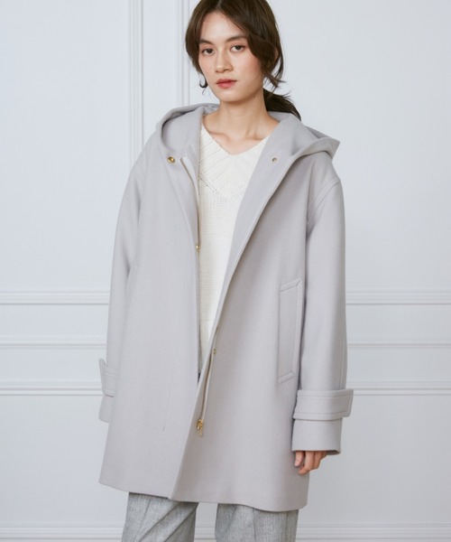 INED（イネド）の「【WEB限定】ドロップショルダーノーカラーロング  