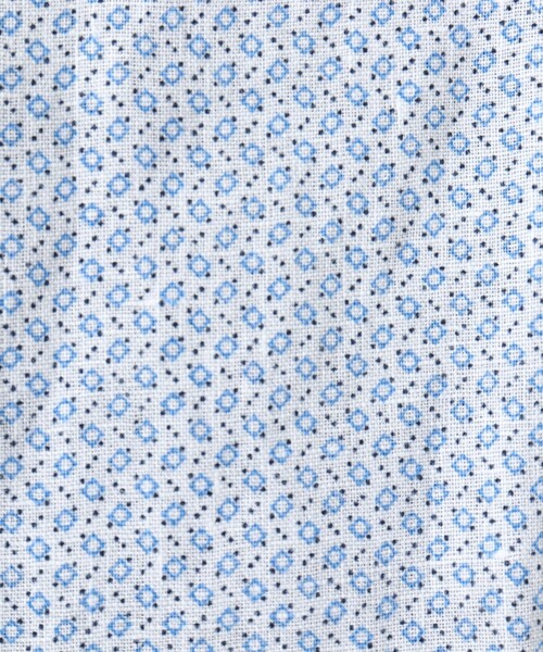 NOLLEY’S(ノーリーズ)の「リネンカッタウェイ 7分袖 総柄シャツ(シャツ/ブラウス・メンズ・ブルー系その他/ホワイト系その他・S/M/L/XL)」の15枚目の写真