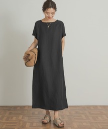 URBAN RESEARCH DOORS | リネンレーヨンスクエアネックワンピース(ワンピース)