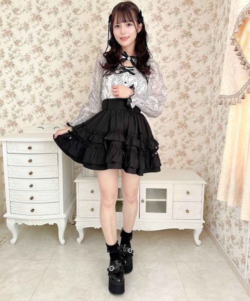 ROJITA（ロジータ）の「ランダムリボンラッフルティアードスカート（スカート・レディース・ブラック/パープル/ピンク/ピンク系その他/アイボリー・FREE）」の15枚目の写真