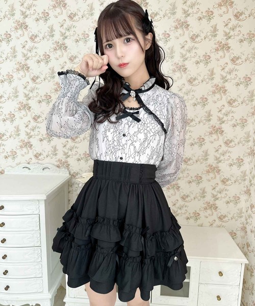 ROJITA（ロジータ）の「ランダムリボンラッフルティアードスカート（スカート・レディース・ブラック/パープル/ピンク/ピンク系その他/アイボリー・FREE）」の20枚目の写真