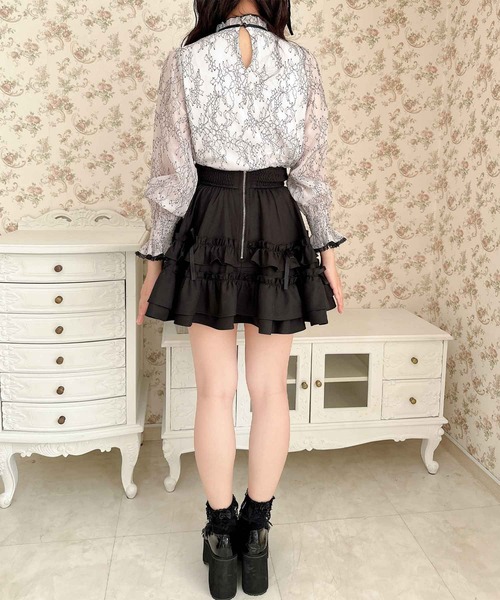 ROJITA（ロジータ）の「ランダムリボンラッフルティアードスカート（スカート・レディース・ブラック/パープル/ピンク/ピンク系その他/アイボリー・FREE）」の13枚目の写真