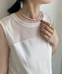 DouDou | パーツ切替パールネックレス(ネックレス)