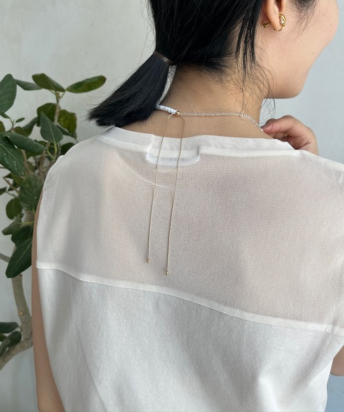 DouDou（ドゥドゥ）の「パーツ切替パールネックレス（ネックレス・レディース・ホワイト/グレー/ブラック・FREE）」の16枚目の写真