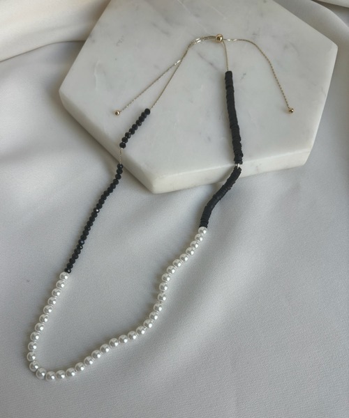 DouDou（ドゥドゥ）の「パーツ切替パールネックレス（ネックレス・レディース・ホワイト/グレー/ブラック・FREE）」の19枚目の写真
