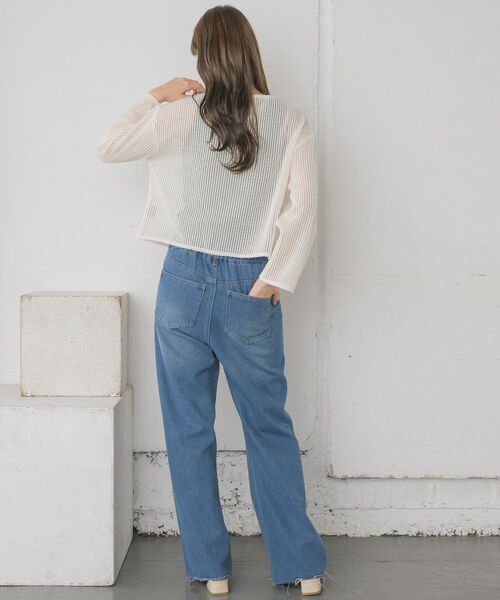 RETRO GIRL（レトロガール）の「フロントリボンメッシュカーデ（カーディガン/ボレロ・レディース・ブラック/レッド/グリーン/ナチュラル・FREE）」の18枚目の写真