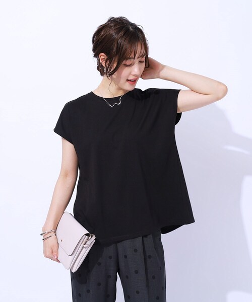 ビアズリー　後ろレース編み ダークブラック　トップス ボタン付きレーストップス - ブラック | ZARA Japan / 日本