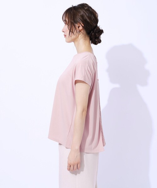 DRESKIP（ドレスキップ）の「◆【UV】後ろ姿に技あり バックレーストップス（Tシャツ/カットソー・レディース・ブラック/ピンク系/オフホワイト/サックスブルー・04/03/02）」の22枚目の写真