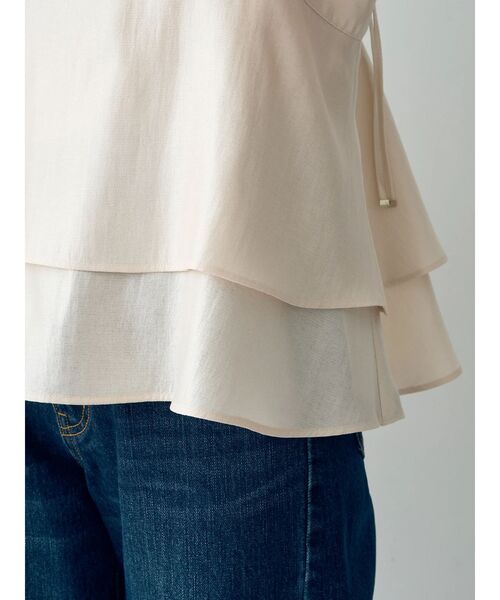 YECCA VECCA（イェッカヴェッカ）の「シャイニーオーバーキャミ（キャミソール・レディース・ブラック/アイボリー/モカ・FREE）」の8枚目の写真