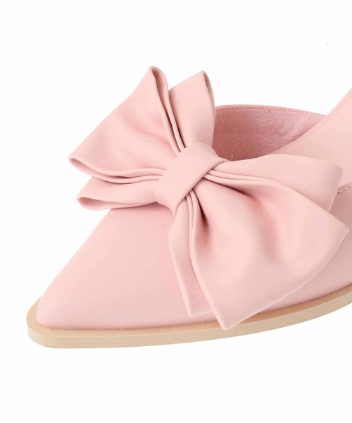 31 Sons de mode（トランテアン　ソン　ドゥ　モード）の「リボンパンプス（パンプス・レディース・ブラック/ピンク/シルバー・S/M/L）」の17枚目の写真