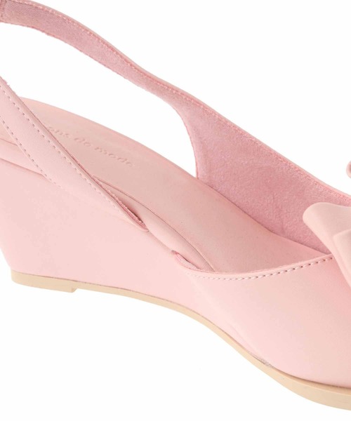 31 Sons de mode（トランテアン　ソン　ドゥ　モード）の「リボンパンプス（パンプス・レディース・ブラック/ピンク/シルバー・S/M/L）」の18枚目の写真