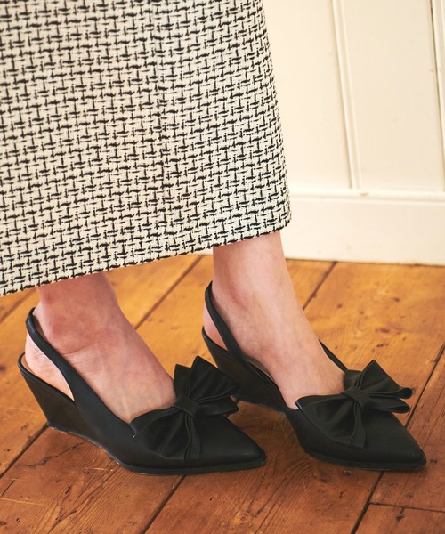 31 Sons de mode（トランテアン　ソン　ドゥ　モード）の「リボンパンプス（パンプス・レディース・ブラック/ピンク/シルバー・S/M/L）」の6枚目の写真