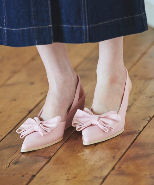 31 Sons de mode（トランテアン　ソン　ドゥ　モード）の「リボンパンプス（パンプス・レディース・ブラック/ピンク/シルバー・S/M/L）」の9枚目の写真